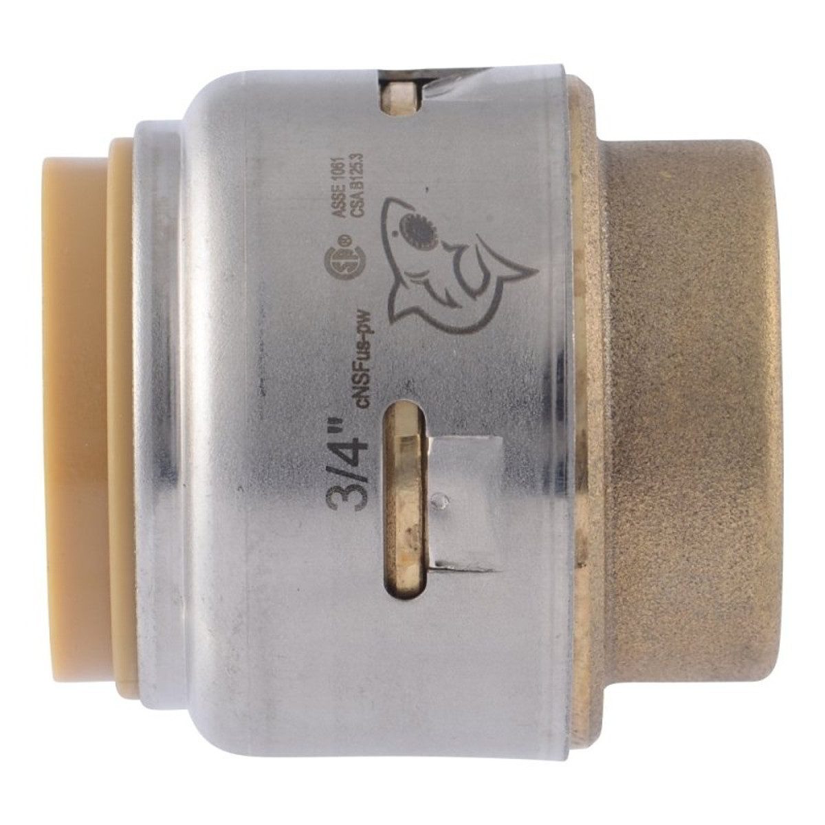 SharkBite U514LFA Tappo Terminale In Ottone Senza Piombo 1/2 Pollice - Raccordo A Innesto Per Tubi