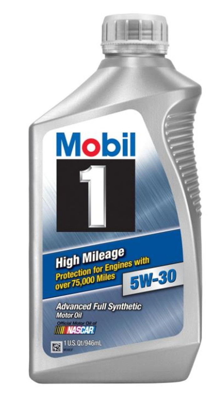 Mobil Motor Oil, Advanced Full Synthetic, 5W-30, High Mileage - 1 qt