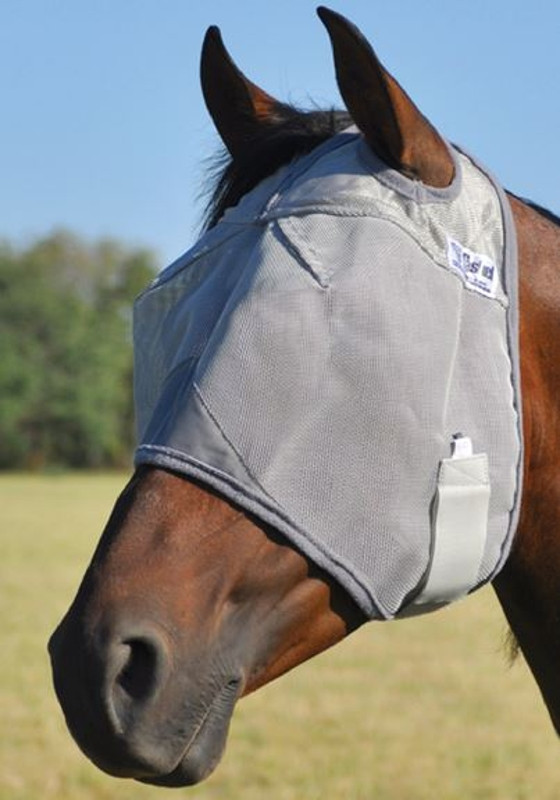 Cool Cashel Crusader Sun Fly Mask: Ultimate UV & Fly Protection for Horses Warmblood / Standard / No Ears | Gray Cool Cashel Crusader Sun Fly Mask: Ultimate UV & Fly Protection for Horses Warmblood / Standard / No Ears | Gray