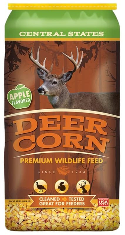 Central States Apple Flavored Deer Corn Premium Wildlife Feed 40 Lbs.