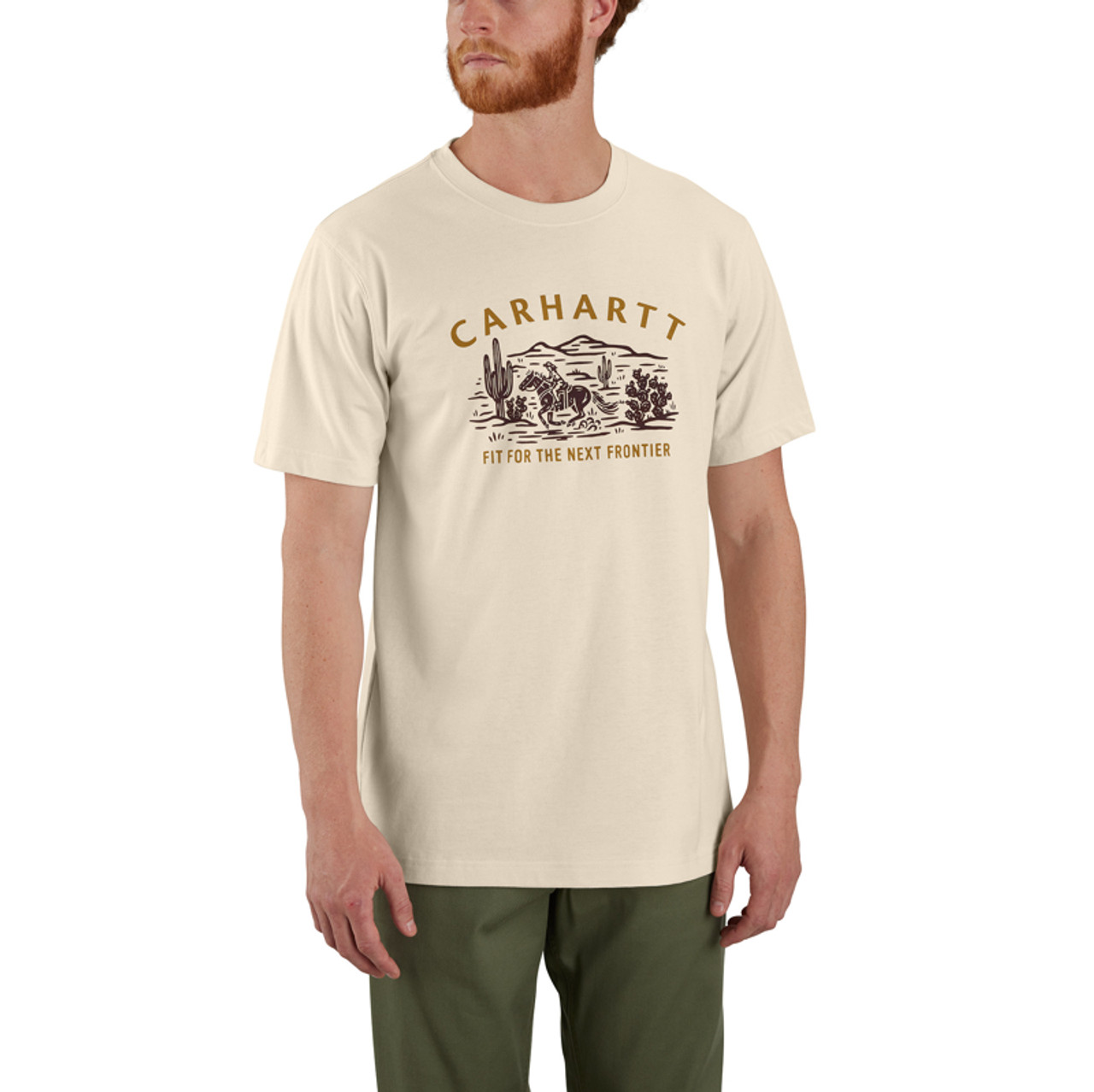 ★2023SS新作★CARHARTT★S/S NEW FRONTIER T-SHIRT CARHARTT - S/S New Frontier T-Shirt, Treehouse - INSIDE