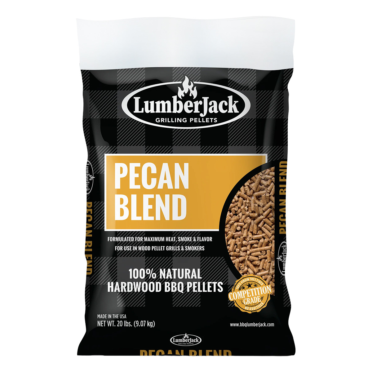 LumberJack 100% Pecan Wood Pellets 20LBS