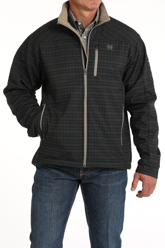 Cinch Men's Black Softshell Logo Bonded Jacket - Main Image
