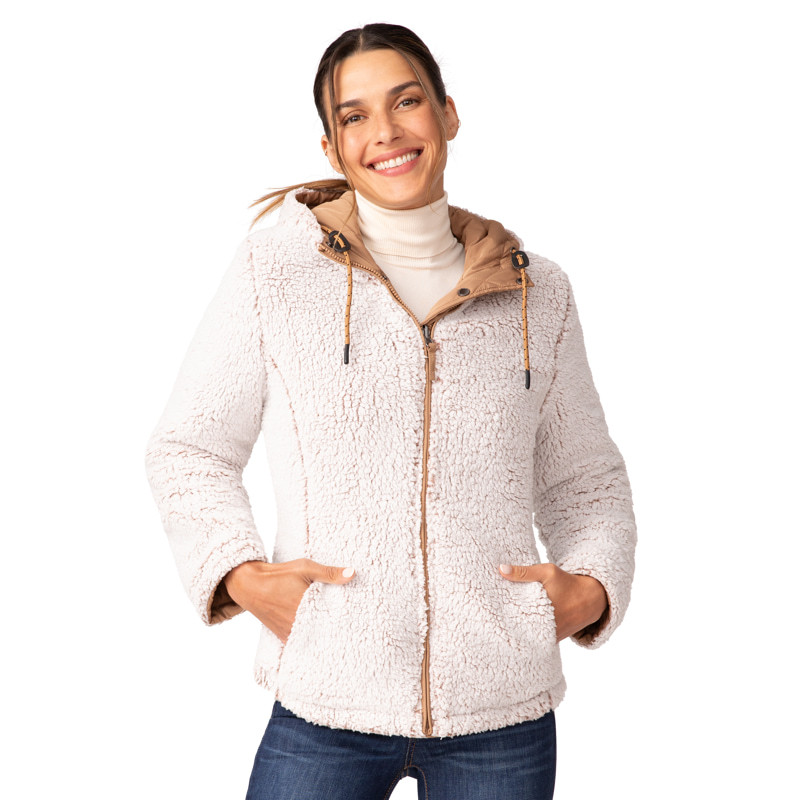 free country womens camel stratus lite reversible zip up jacket