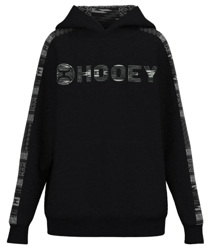 Hooey Youth Boys Black & Grey Aztec Print 