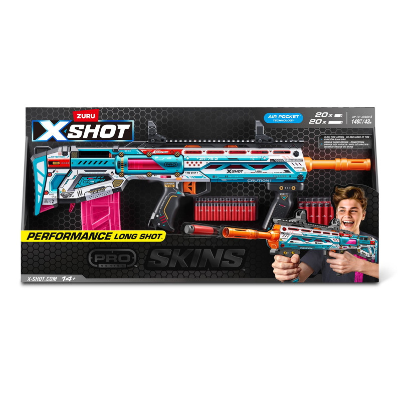 SHOT CALLERS LONGSHOT 47枚セット 新品・未開封38枚 Zuru X-Shot Pro Series Skins Sinister Air Long Shot Blaster