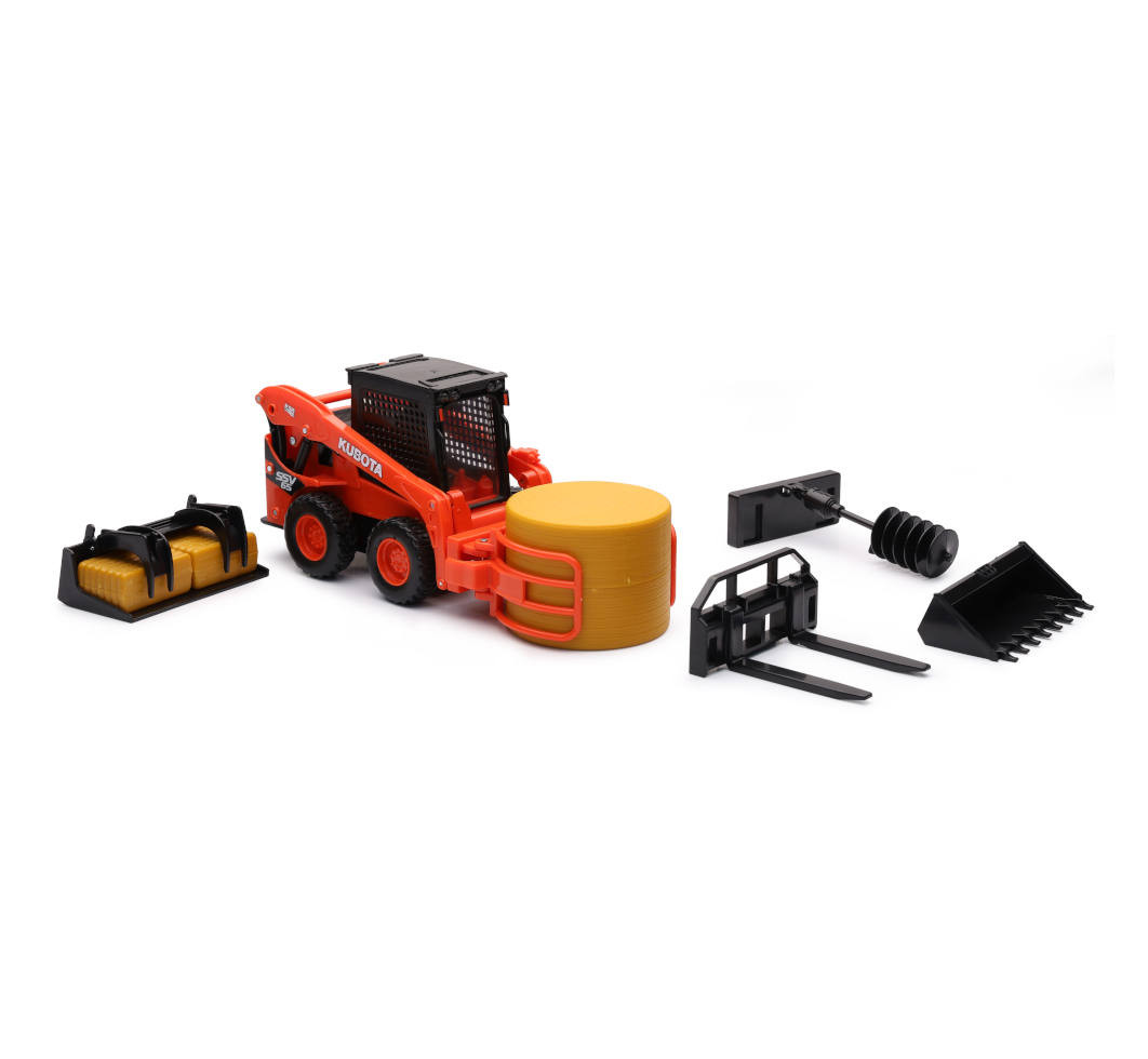 KUBOTA置物、 Kubota 1:18 Scale Kubota SSV65 W/ Accessories Set