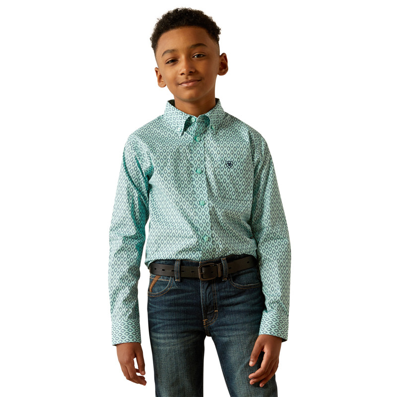 ARIAT Playera de anga corta con logotipo de Rebar Cottonstrong para