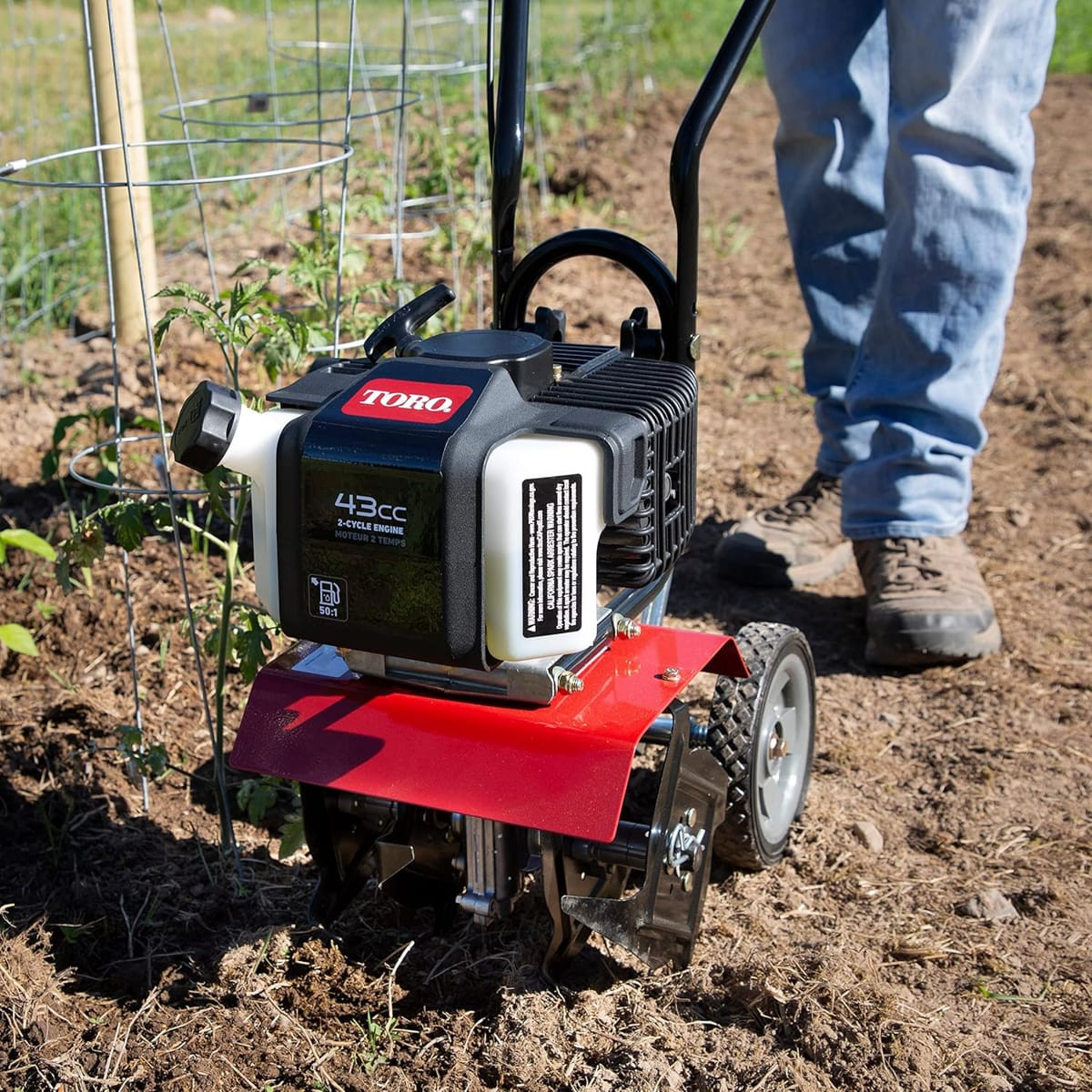 Toro 58601 Cultivator, 43cc 2-Cycle Engine, Adjustable Tilling W