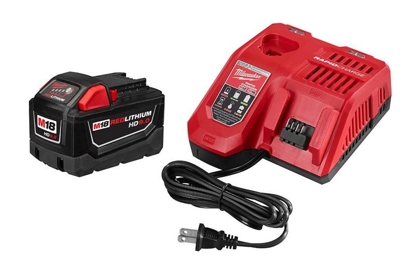 Milwaukee M18 18-Volt Lithium-Ion Batter Pack and Charger Kit