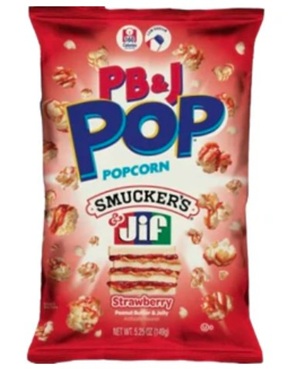 POPCORN様 Snack Pop Peanut Butter and Strawberry Popcorn 5.25 oz