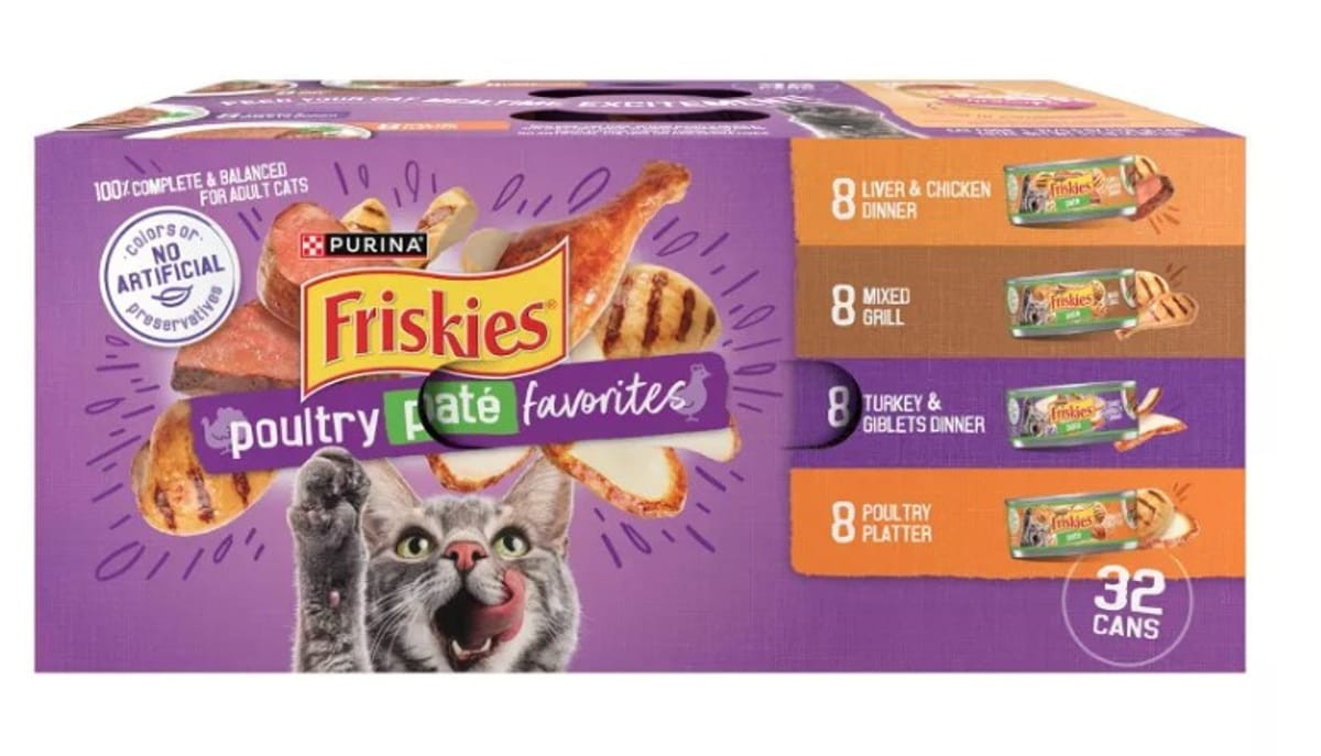 Purina Friskies Paté with Liver and Turkey Flavor Wet Cat Food
