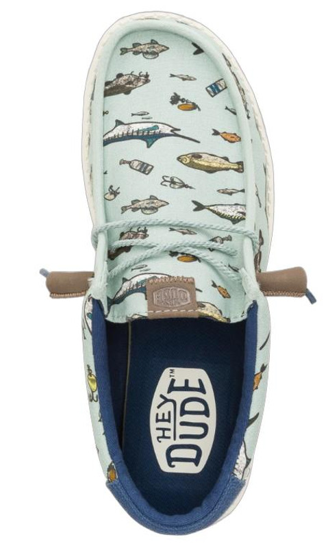 Hey Dude Mens Wally Marlin Slip On Shoes HEY DUDE Wally Marlin Loafers | Belk main image 2