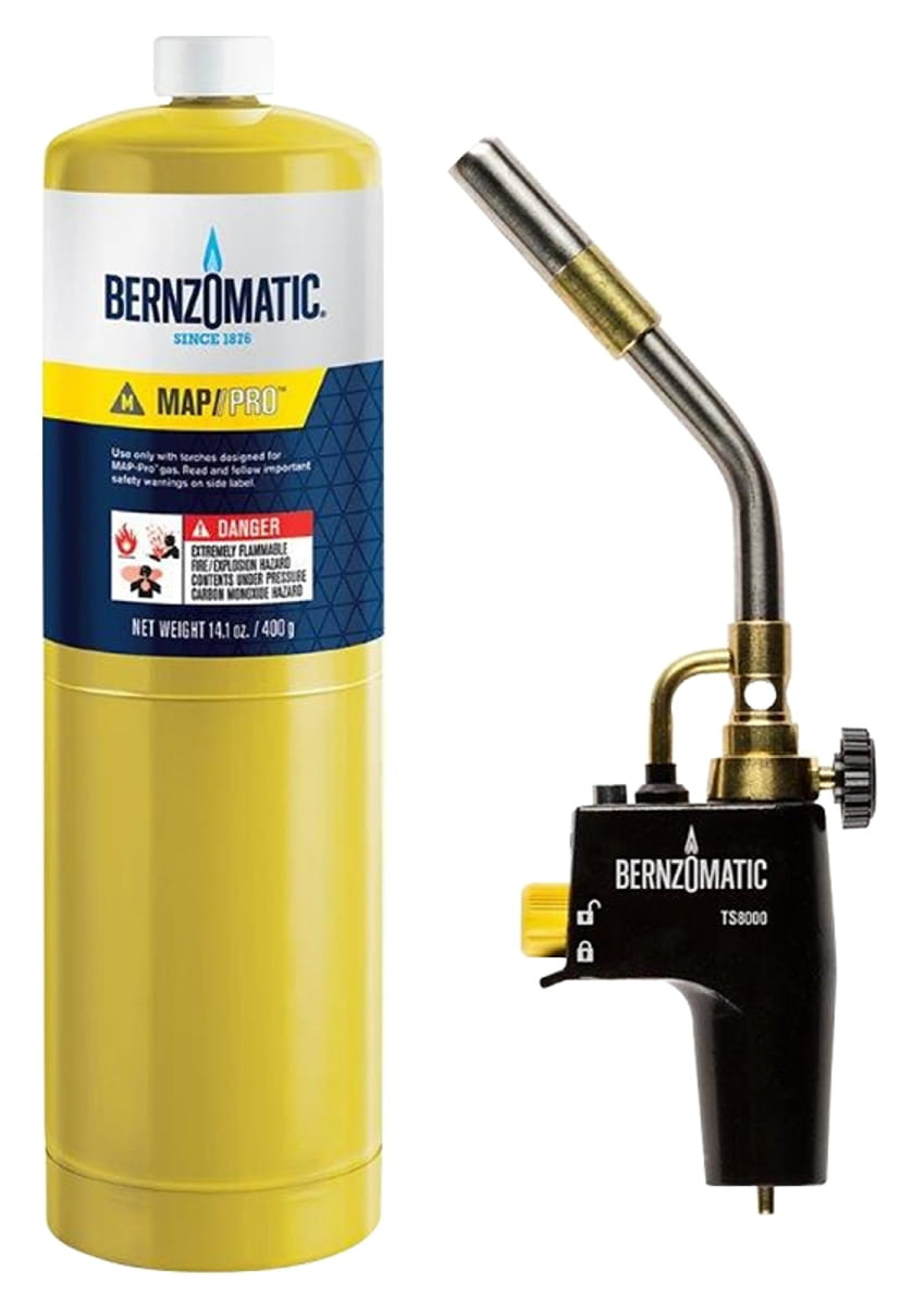 BernzOmatic TS8000BZKC Torch Kit, Propane, Trigger Igniter, 3400