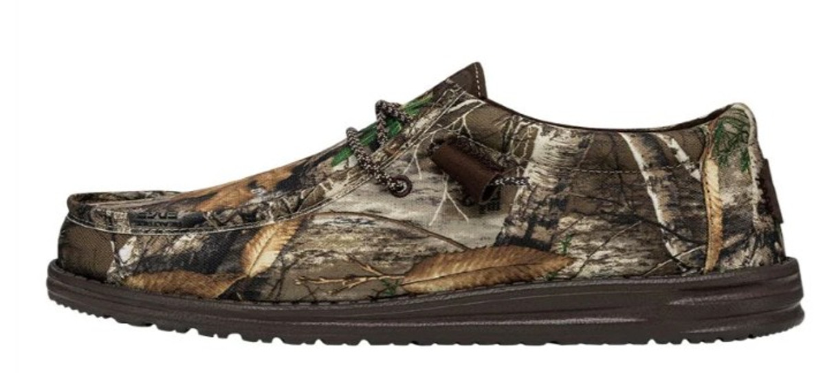 Hey Dude Men's Wally Realtree Edge Camo Casual Slip On Shoes