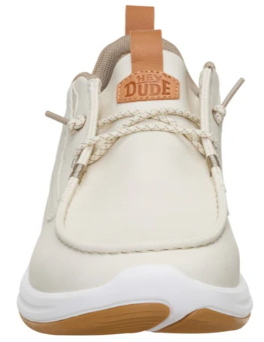 Hey Dude Men's Silver Birch & White Wally Drift Classic Casual