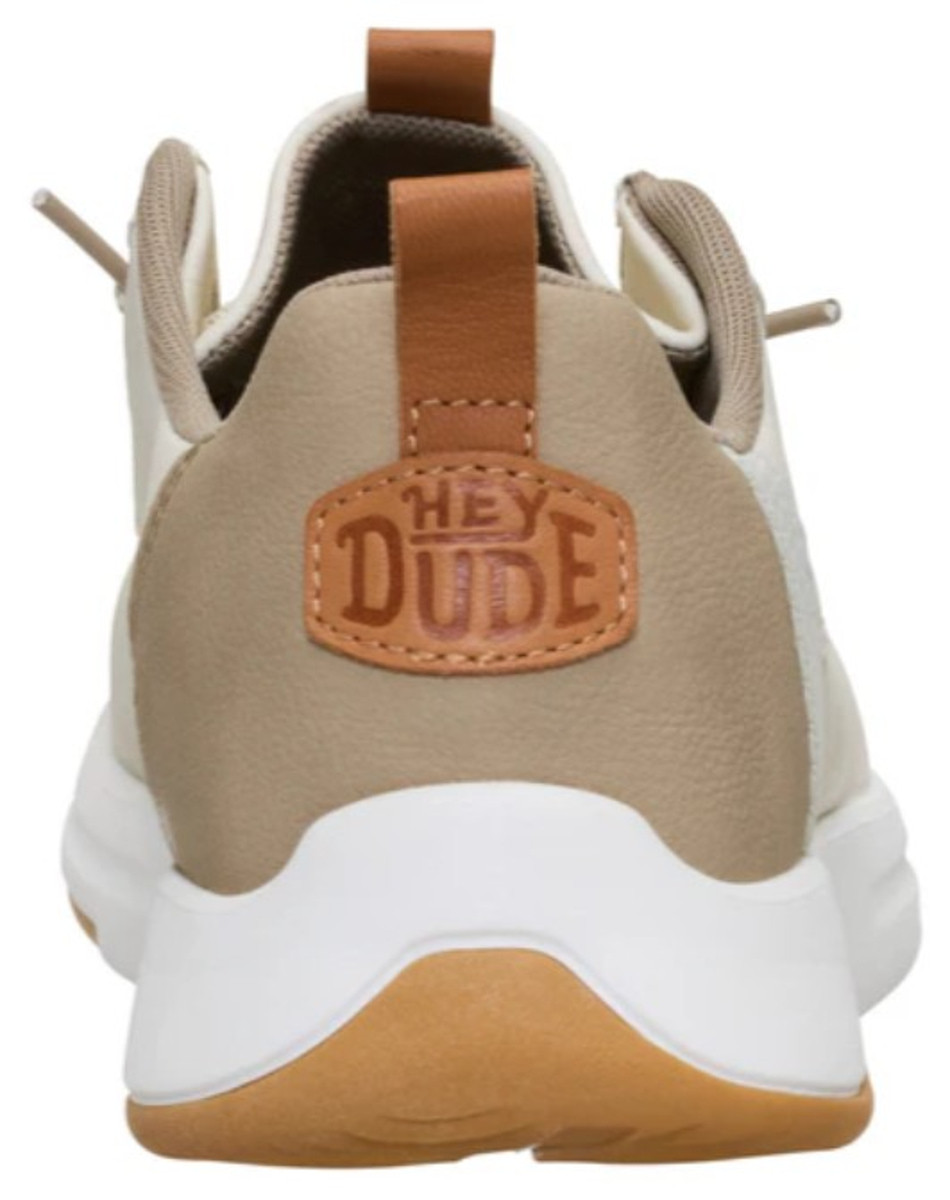 Hey Dude Men's Silver Birch & White Wally Drift Classic Casual