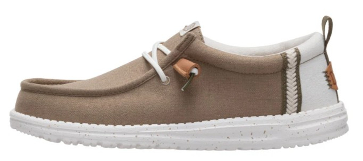 Hey Dude Men's Wally Summertime Craft Linen Casual Slip On Shoes