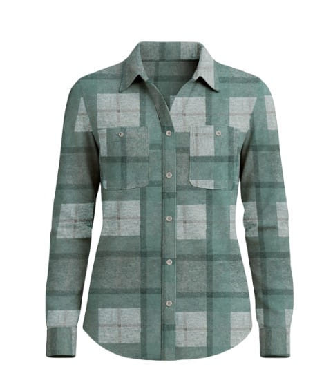 Victory Sportswear Womens Long Sleeve Soft Flannel Shirt