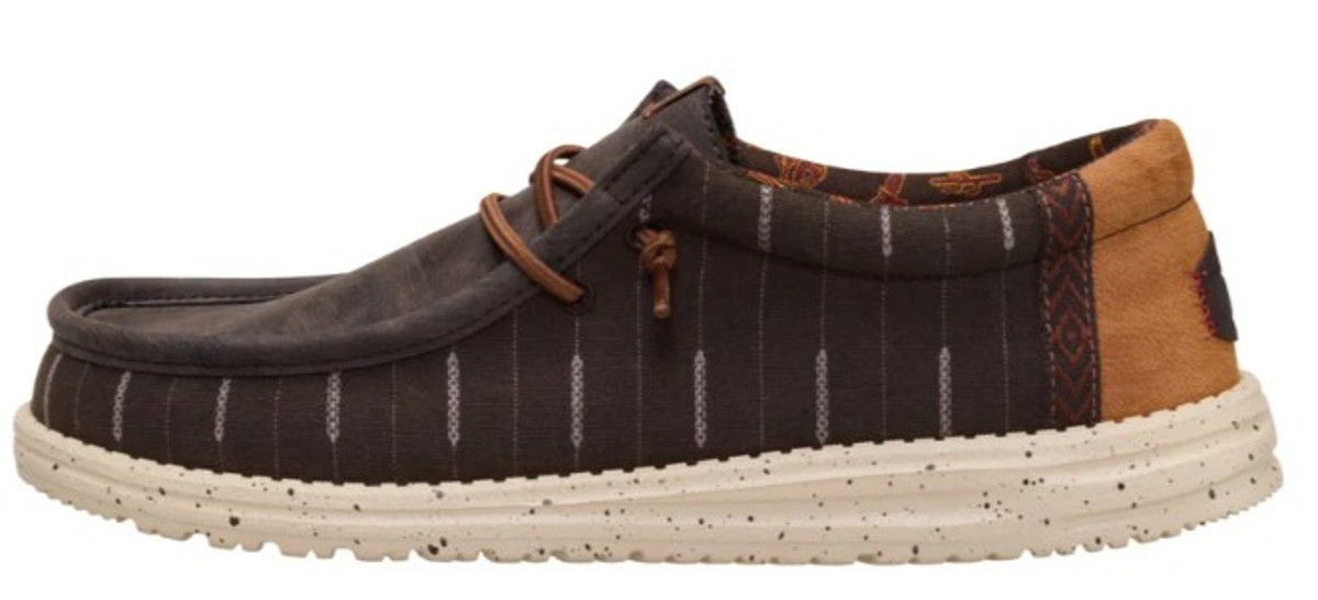 Hey Dude Men's Delicioso Brown Multi Wally Western Casual Slip On