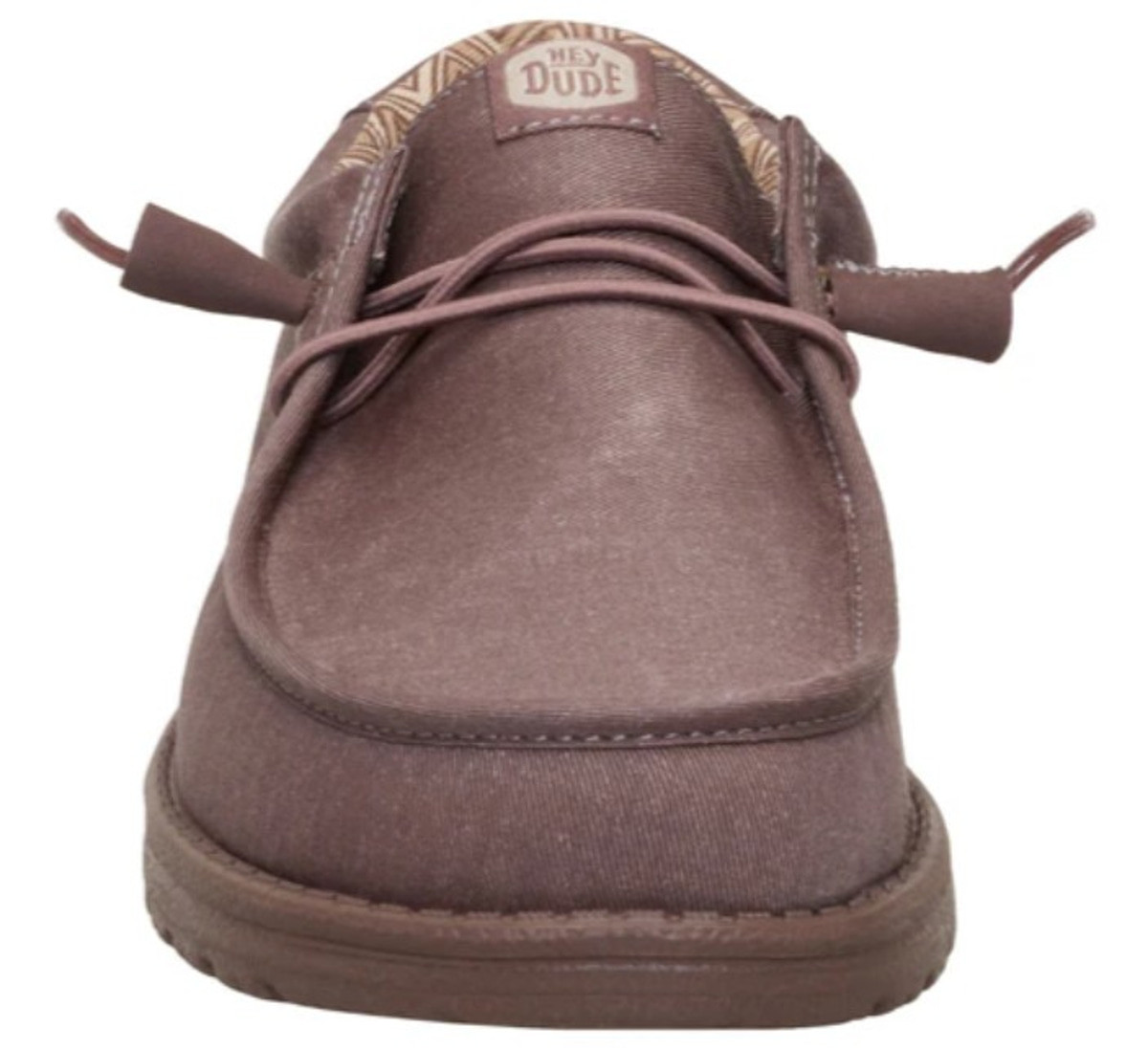 NEW HEY DUDE men\'s wally stretch canvas shoes in deep taupe Men main image 4