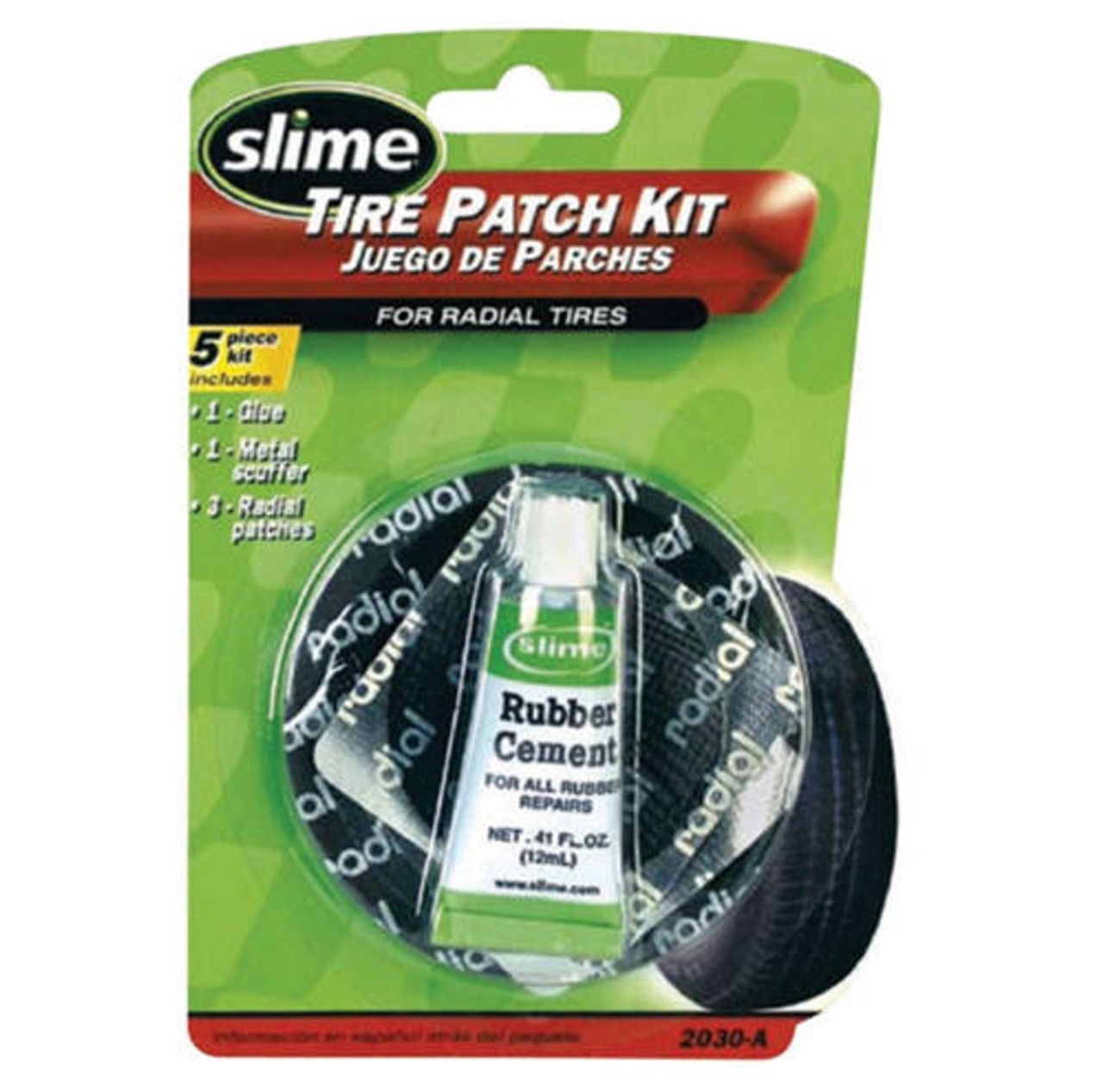 Warren Distribution - Slime Tire Patch Kit w/Glue for Radial Tires