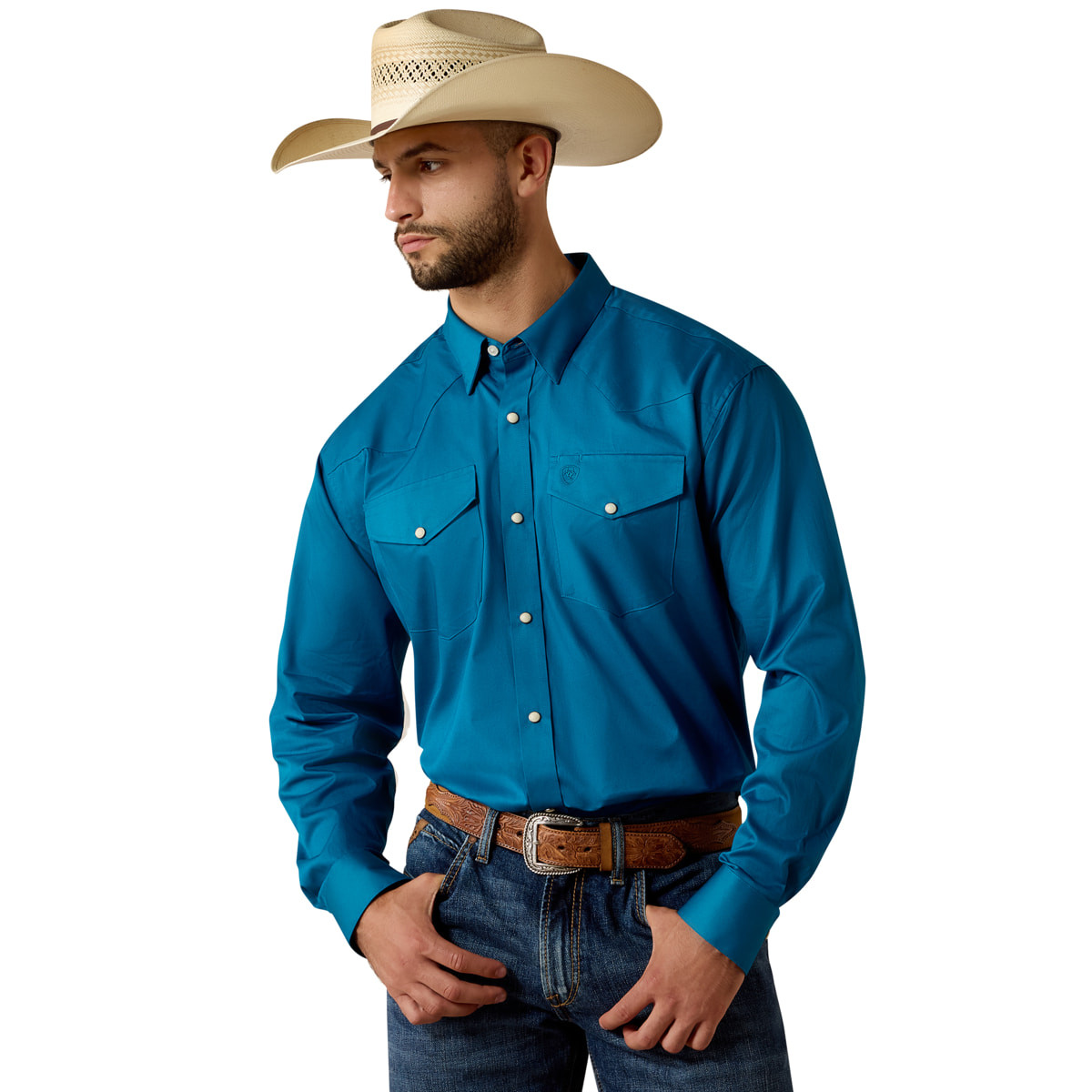 mens ariat dress shirts Ariat Men's Solid White Twill Classic Fit Shirt 10000503
