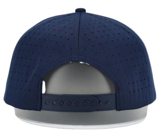 Waggle Men's Navy Blue with Embroidered Golf Clubs Gamer Hat