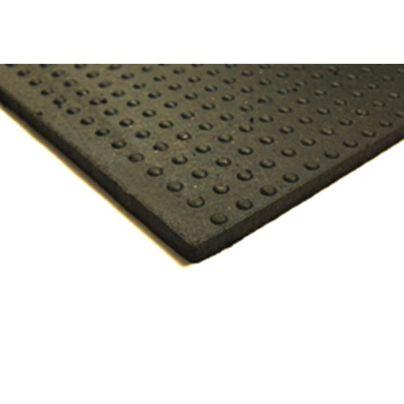 Northwest Rubber Red Barn Rubber Flooring Button Top Stall Mat 4' x