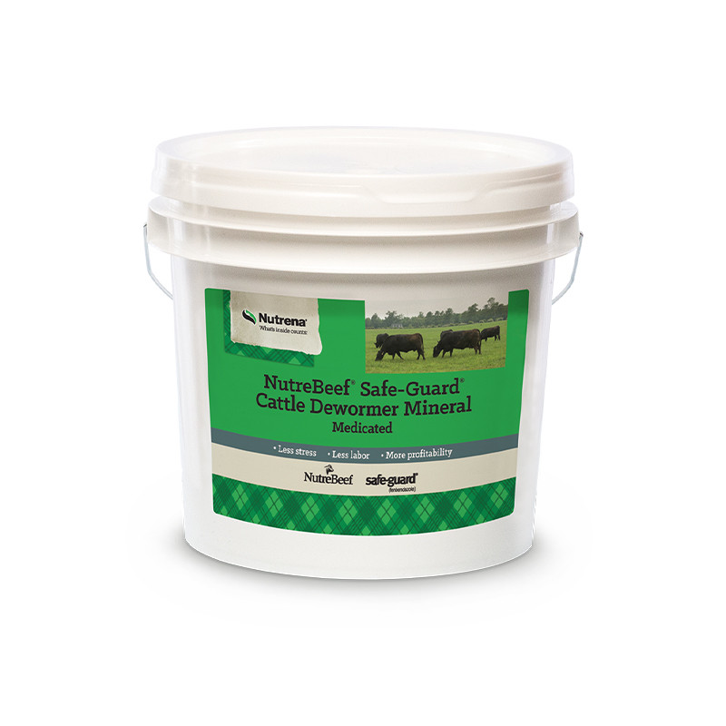 Nutrena 4486 NutreBeef SafeGuard Cattle Dewormer Mineral Medicated