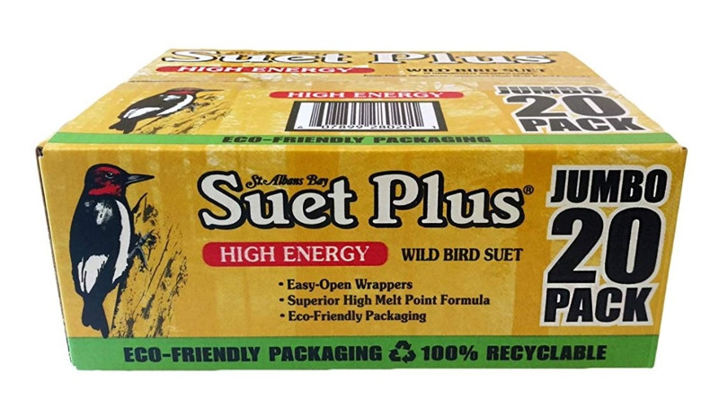 St. Albans Bay Suet Plus High Energy Wild Bird Suet 20 Pack
