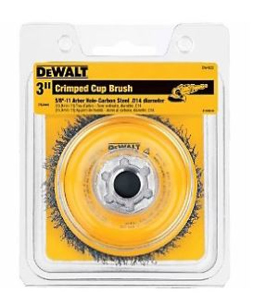 DeWalt 3 In. Carbon Crimp Wire Cup Brush DW4920