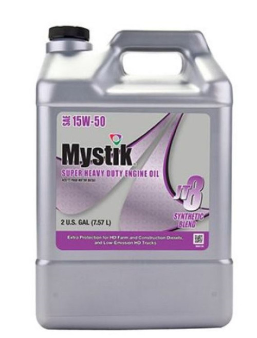Mystik JT-8 15W-50 Super HD Engine Oil - 2 Gallon