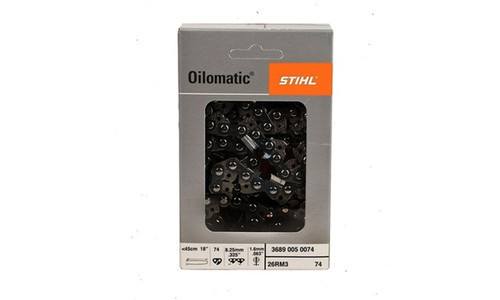 Stihl 18" Oilomatic 18" Chainsaw Chain Loop (26 RM3 74 Drive Links)