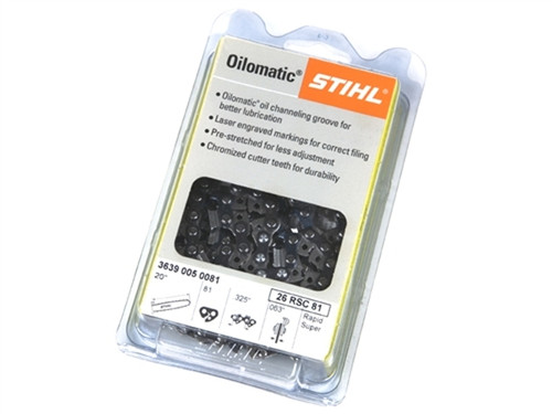 Stihl 20" Oilomatic Chainsaw Chain (26RSC 81 Drive Links)