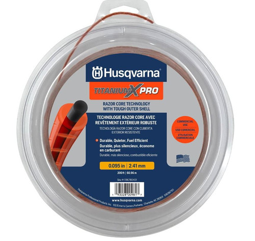 Husqvarna TitaniumX Pro Trimmer Line - .095inX200ft. - 596780401