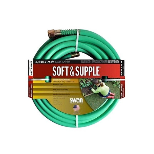 Swan 5/8 X 75Ft Soft and Supple Heavy Duty Garden Hose