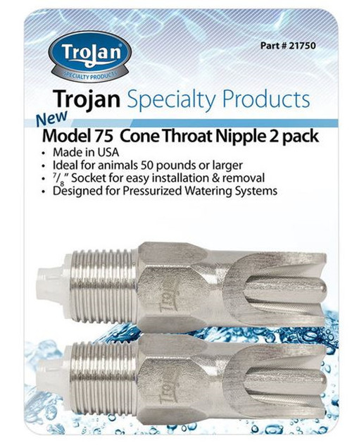 Trojan Specialty Products - Cone Throat Nipple Waterer - Model 75