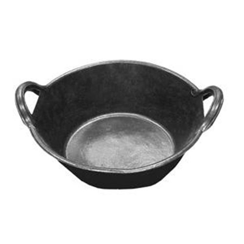 Miller Mfg. - 3-Gallon Rubber Pan With Handles - Black