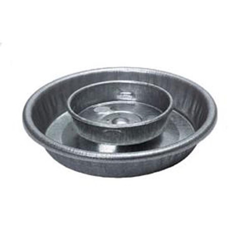 Miller Manufacturing Galvanized Screw-On Jar Waterer Base