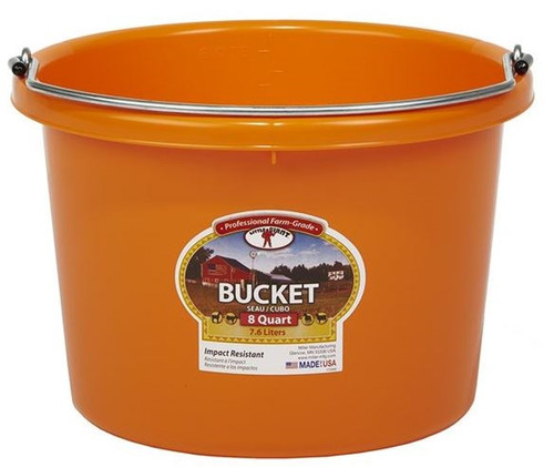 Little GIANT 8-Quart Orange Bucket