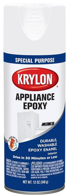 Krylon Appliance Epoxy, White, 12 OZ.