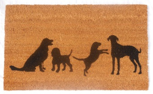 QRRI - Four Dogs Entrance Mat