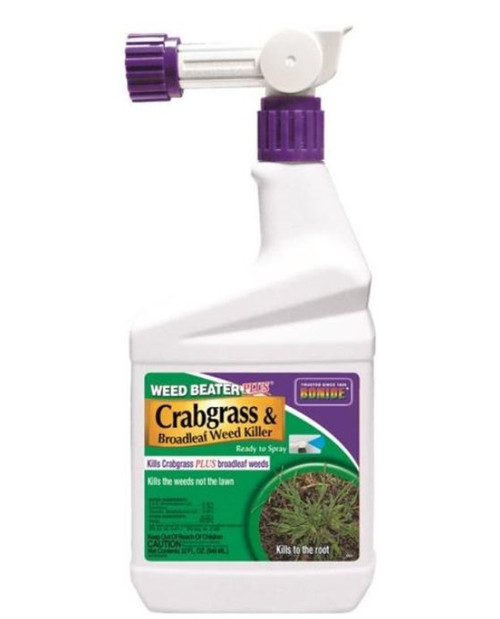 Bonide Weed Beater Plus Ready-to-Go Crabgrass & Broadleaf Weed Killer - 1 Qt. Spray