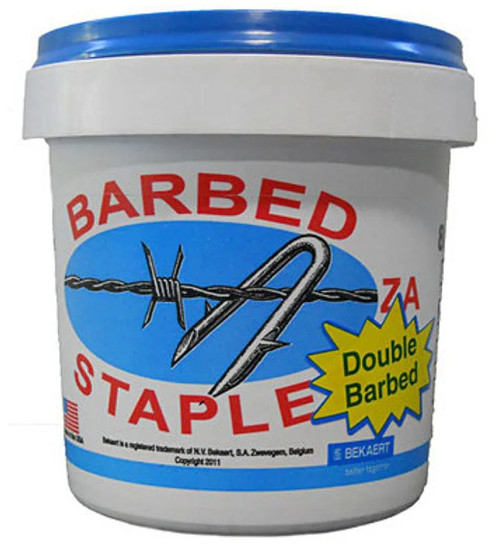 Bekaert 1.75"  Barbed Fence Staple 8g 