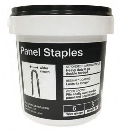Bekaert Heavy Duty 6g Panel Staples 5LB