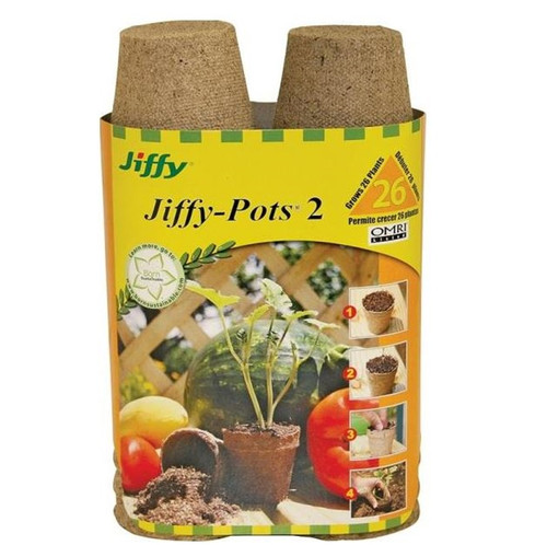 Jiffy 2" Round Peat Pots - 16 Count
