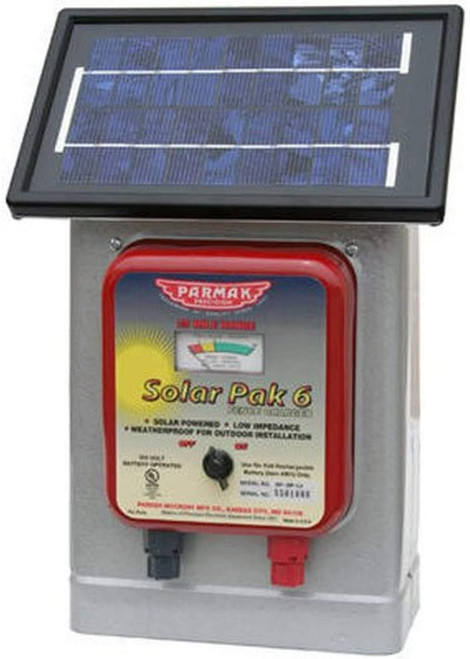 Parmak Solar-Pak Low Impedance 6-Volt Battery-Operated 25-Mile-Range Electric Fence Charger