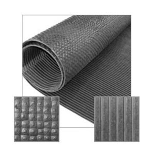 Miller Manufacturing 96 inchX48 inchX1 4 inch Rubber Utility Mat - Black