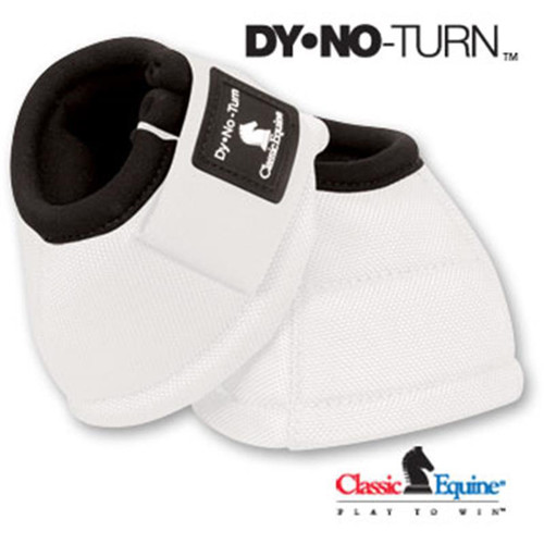 Classic Equine DyNo-Turn Bell Boot -WHITE